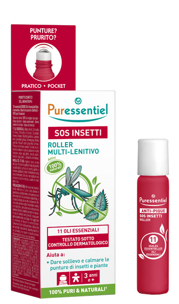PURESSENTIEL SOS INSETTI ROLLER 11 OLI ESSENZIALI 5 ML - Antica Farmacia Ferrari