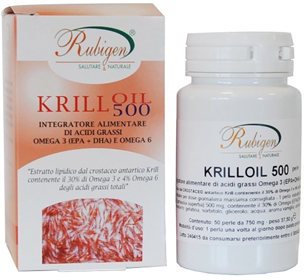 RUBIGEN KRILL OLIO OMEGA 3-6 50 PERLE - Antica Farmacia Ferrari