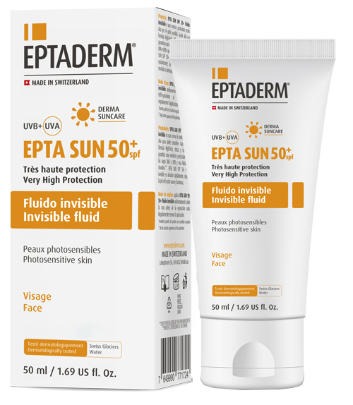 EPTA SUN SPF50+ FLUIDO INVISIBILE 50 ML - Antica Farmacia Ferrari