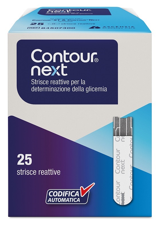 STRISCE MISURAZIONE GLICEMIA CONTOUR NEXT 25 PEZZI - Antica Farmacia Ferrari