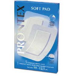 GARZA COMPRESSA PRONTEX SOFT PAD 10X12,5 6 PEZZI (5 TNT + 1 IMPERMEABILE AQUA PAD) - Antica Farmacia Ferrari