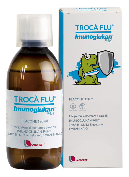 TROCA' FLU' IMUNOGLUKAN FLACONE 120 ML - Antica Farmacia Ferrari