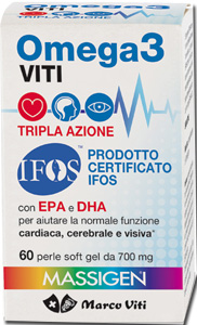 OMEGA3 VITI TRIPLA AZIONE 60 PERLE - Antica Farmacia Ferrari