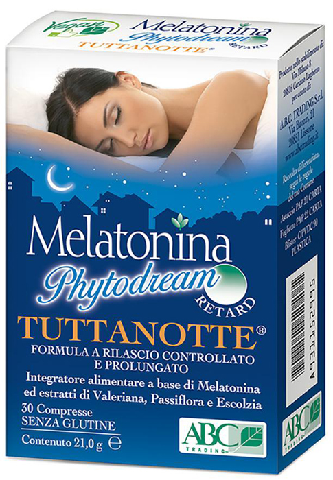 MELATONINA PHYTODREAM TUTTANOTTE RETARD 30 COMPRESSE - Antica Farmacia Ferrari