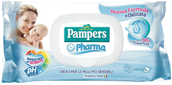 PAMPERS PHARMA SALVIETTE SENS 63 PEZZI - Antica Farmacia Ferrari