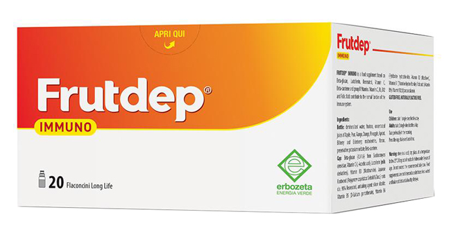 FRUTDEP IMMUNO 20 FLACONCINI 10 ML - Antica Farmacia Ferrari