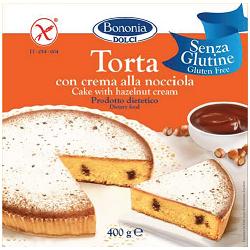 BONONIA TORTA ALLA CREMA DI NOCCIOLA SENZA GLUTINE 400 G - Antica Farmacia Ferrari