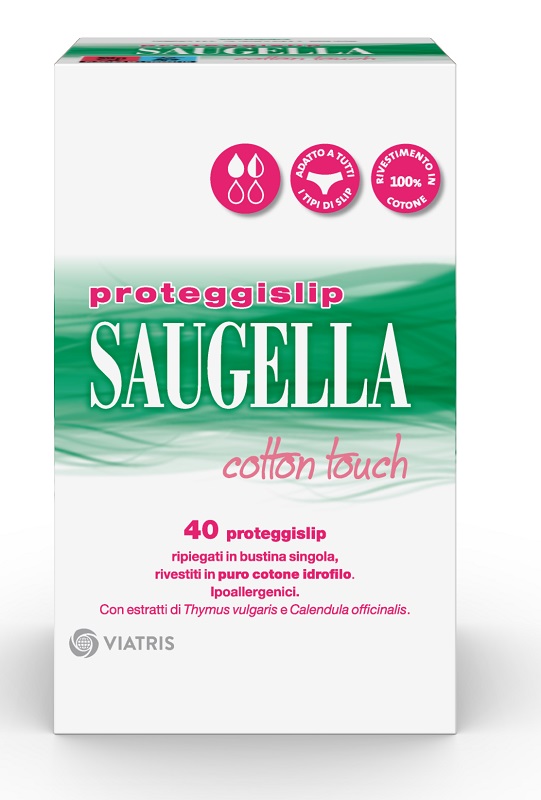 SAUGELLA ASSORBENTI COTTON TOUCH PROTEGGISLIP 40 PEZZI - Antica Farmacia Ferrari