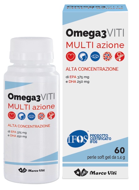 OMEGA3 VITI MULTIAZIONE 60 PERLE - Antica Farmacia Ferrari