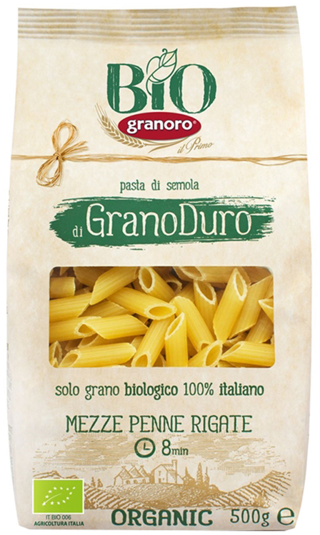 BIOLOGICA GRANORO MEZZE PENNE RIGATE 500 G - Antica Farmacia Ferrari