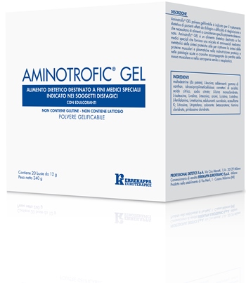 AMINOTROFIC GEL ALIMENTO DIETETICO A FINI MEDICI SPECIALI 20 BUSTINE 12 G - Antica Farmacia Ferrari