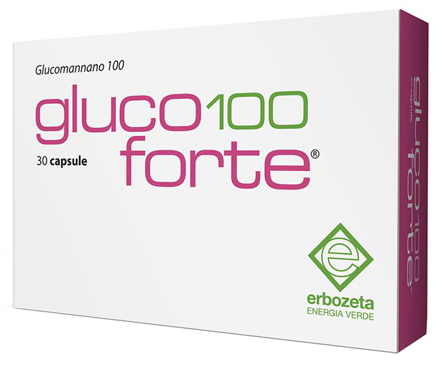 GLUCO 100 FORTE GLUCOMANNANO 100 30 CAPSULE DA 900 MG - Antica Farmacia Ferrari