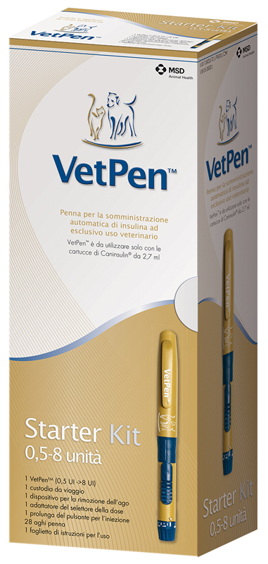 CANINSULIN VET PEN 8 UI STARTER KIT - Antica Farmacia Ferrari