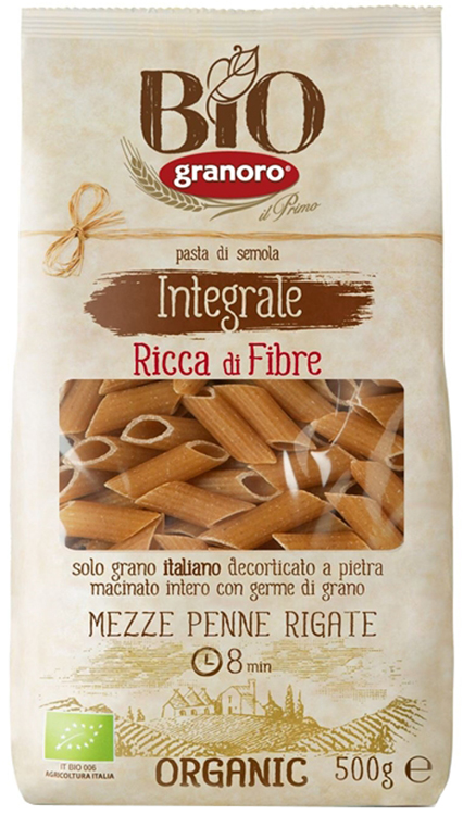 BIOLOGICA INTEGRALE GRANORO MEZZE PENNE RIGATE 500 G - Antica Farmacia Ferrari