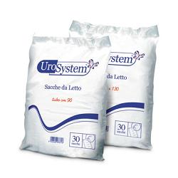 SACCA DI DRENAGGIO DA LETTO PER INCONTINENZA UROSYSTEM TUBO 130 CM SENZA SCARICO 30 PEZZI - Antica Farmacia Ferrari
