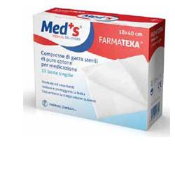 GARZA COMPRESSA MEDS FARMATEXA 12/8 18X40CM 12 PEZZI - Antica Farmacia Ferrari