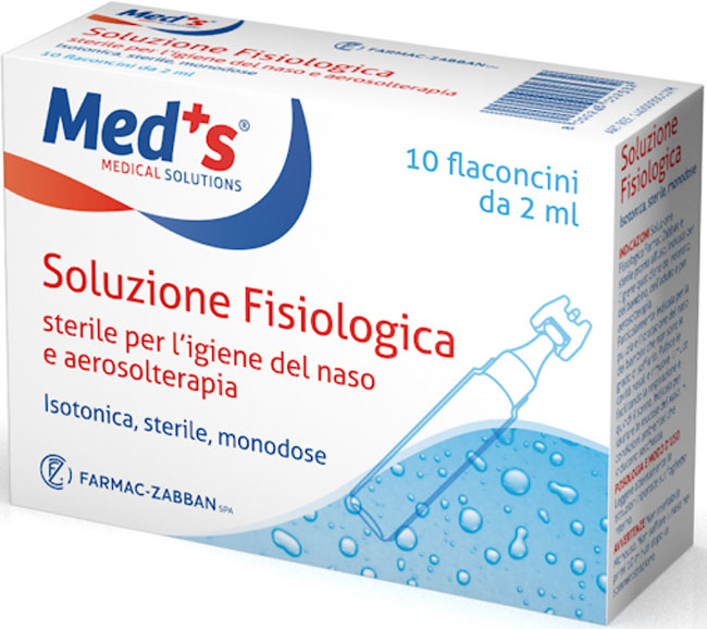 MEDS SOLUZIONE FISIOLOGICA STERILE ASTX10 FL 2ML - Antica Farmacia Ferrari