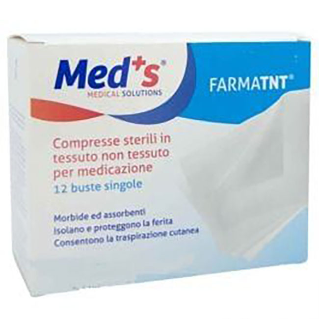 GARZA COMPRESSA MEDS TESSUTO NON TESSUTO 7,5X7,5 12 PEZZI PEEL OPEN - Antica Farmacia Ferrari