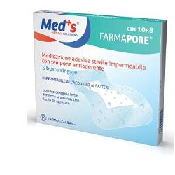 MEDS PORE MEDICAZIONE IN POLIURETANO ADESIVA IMPERMEABILE 5X7CM 5 PEZZI - Antica Farmacia Ferrari