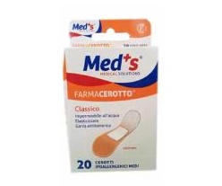 CEROTTO MEDS POLIURETANO IPOALLERGENICO CLASSICO MEDIO 20 PEZZI - Antica Farmacia Ferrari