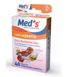 CEROTTO MEDS STRIPS KIDS IPOALLERGENICO ASSORTITI 40 PEZZI - Antica Farmacia Ferrari