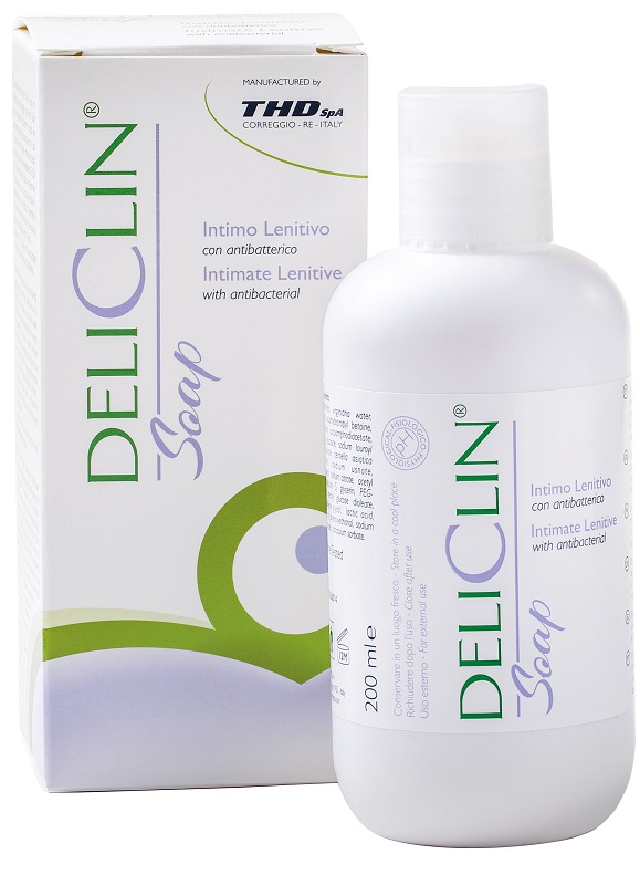 DELICLIN SOAP DETERGENTE INTIMO LENITIVO CON ANTIBATTERICO 200 ML - Antica Farmacia Ferrari