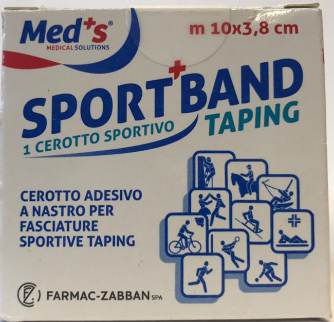 CEROTTO MEDS IN TELA BIANCA SPORTIVO 1000X3,8CM - Antica Farmacia Ferrari