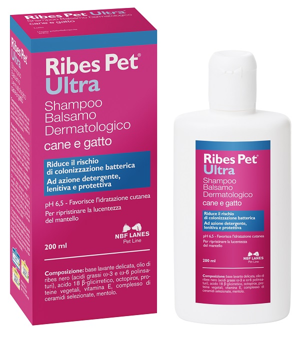 RIBES PET ULTRA SHAMPOO DERMATOLOGICO FLACONE 200 ML - Antica Farmacia Ferrari