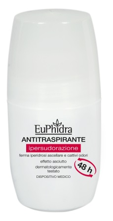 DEODORANTE IN EMULSIONE IN FLACONE ROLL-ON CON ASTUCCIO EUPHIDRA DEO ROLLON ANTITRASPIRANTE 50 ML - Antica Farmacia Ferrari