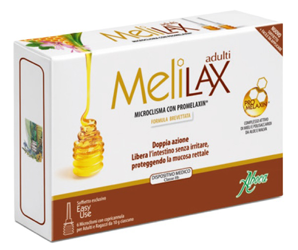 MELILAX ADULTI MICROCLISMI 6 PEZZI 10 G - Antica Farmacia Ferrari