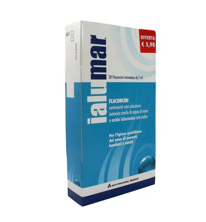SOLUZIONE ISOTONICA IALUMAR 20 FLACONCINI MONODOSE 5 ML - Antica Farmacia Ferrari