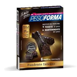 PESOFORMA BARRETTA DOUBLE DARK 6 PASTI 12 X 31 G - Antica Farmacia Ferrari