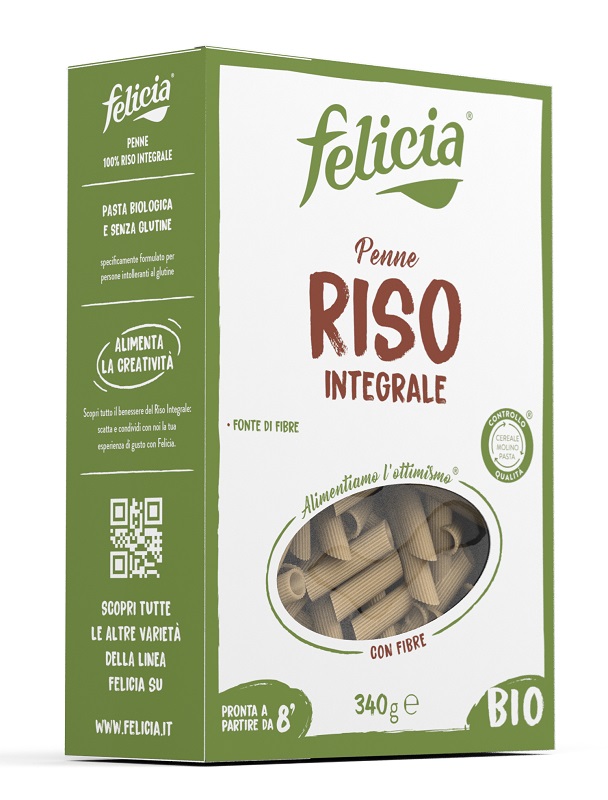 FELICIA BIO RISO INTEGRALE PENNE 340 G - Antica Farmacia Ferrari