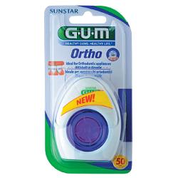 GUM ORTHO FLOSS FILO SPUGNOSO 50 PEZZI - Antica Farmacia Ferrari