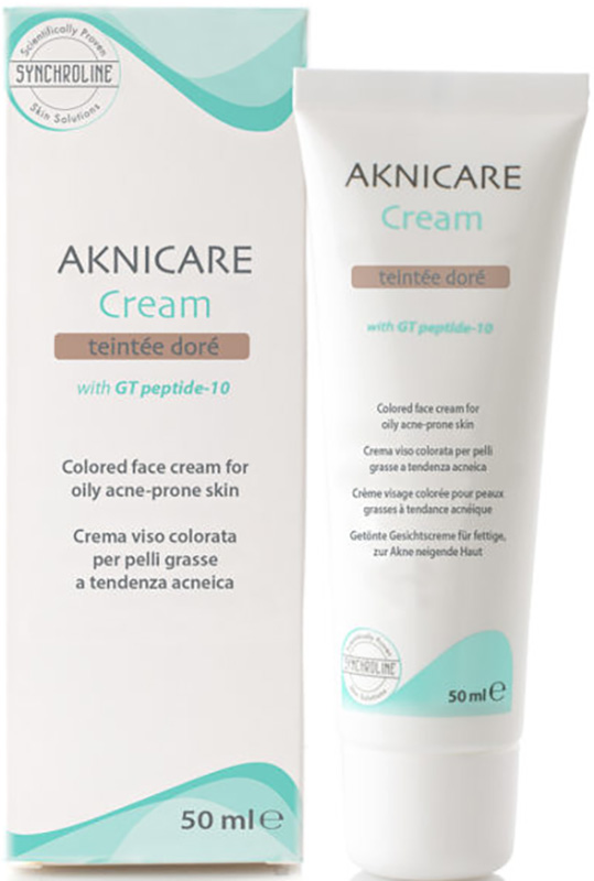 AKNICARE CREAM CREMA COLORATA TEINTEE DORE' 50 ML - Antica Farmacia Ferrari