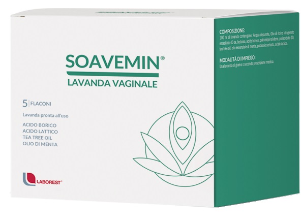 SOAVEMIN LAVANDA VAGINALE 5 FLACONI 100 ML - Antica Farmacia Ferrari