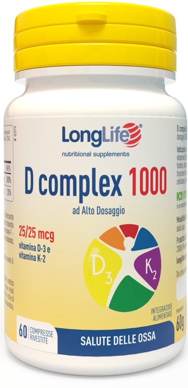 LONGLIFE D COMPLEX 1000 60 COMPRESSE - Antica Farmacia Ferrari