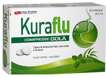 KURAFLU GOLA EUCALIPTO 20 COMPRESSE 1,5 G - Antica Farmacia Ferrari