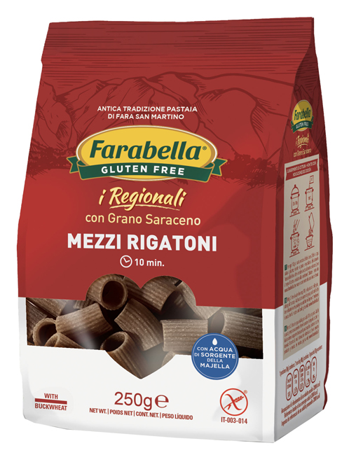 FARABELLA MEZZI RIGATONI AL GRANO SARACENO 250 G - Antica Farmacia Ferrari