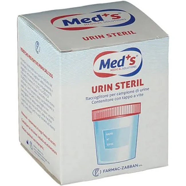 MEDS CONTENITORE URINA STERILE SOTTOVUOTO 120 ML - Antica Farmacia Ferrari
