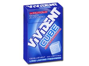 VIVIDENT XYLIT CUBE ICE BLUE - Antica Farmacia Ferrari