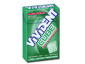 VIVIDENT XYLIT CUBE ICE GREEN - Antica Farmacia Ferrari