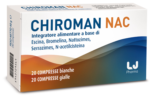 CHIROMAN NAC 20 COMPRESSE BIANCHE + 20 COMPRESSE GIALLE - Antica Farmacia Ferrari