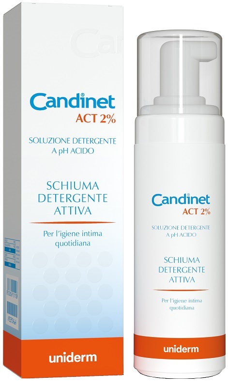 CANDINET ACT 2% SCHIUMA DETERGENTE ATTIVA 150 ML - Antica Farmacia Ferrari