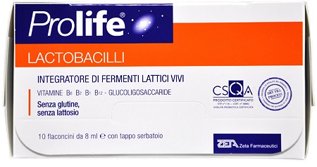 PROLIFE LACTOBACILLI 10 FLACONCINI 8 ML - Antica Farmacia Ferrari