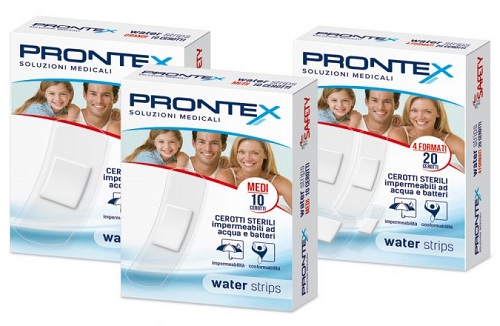 CEROTTO PRONTEX WATER STRIPS ASSORTITO 20 PEZZI - Antica Farmacia Ferrari