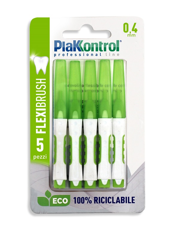 PLAKKONTROL SCOVOLINO INTERDENTALE FLEXI BRUSH04 BLISTER 5 PEZZI - Antica Farmacia Ferrari