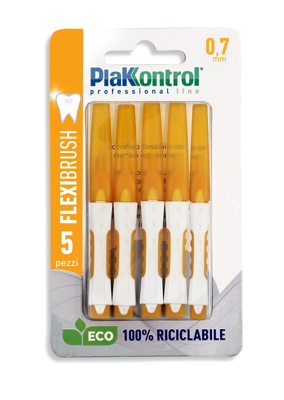 PLAKKONTROL SCOVOLINO INTERDENTALE FLEXI BRUSH07 BLISTER 5 PEZZI - Antica Farmacia Ferrari