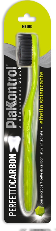 PLAKKONTROL PERFETTO CARBON SPAZZOLINO MANUALE BLISTER 1 PEZZO - Antica Farmacia Ferrari