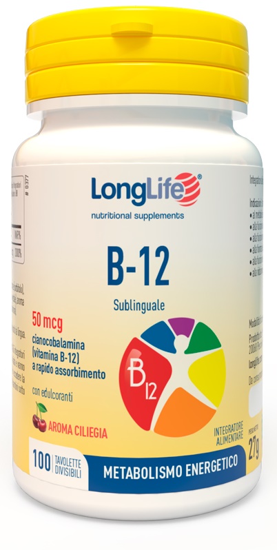 LONGLIFE B12 50MCG SUBLINGUALE 100 TAVOLETTE - Antica Farmacia Ferrari